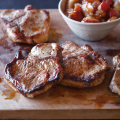 Maple-Brined Pork Chops with Pear Chutney