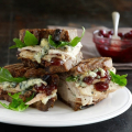 Turkey Panini with Blue Cheese and Cranberry Chutney