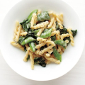 Pasta with Snap Peas, Basil, and Spinach
