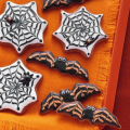 Bat and Cobweb Cookies