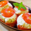 10 Ingredient Challenge: Spicy Rice-y Stuffed Tomatoes