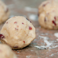 White Chocolate Truffle with Dried Cranberries