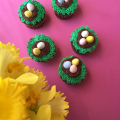 Bird's Nest Cupcakes