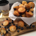 Mini Vanilla Blueberry Muffins (Video Recipe)