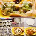Mini Broccoli Cheddar Chicken Pie Bites