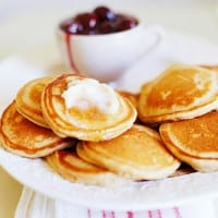 Apple Butter Mini Hotcakes