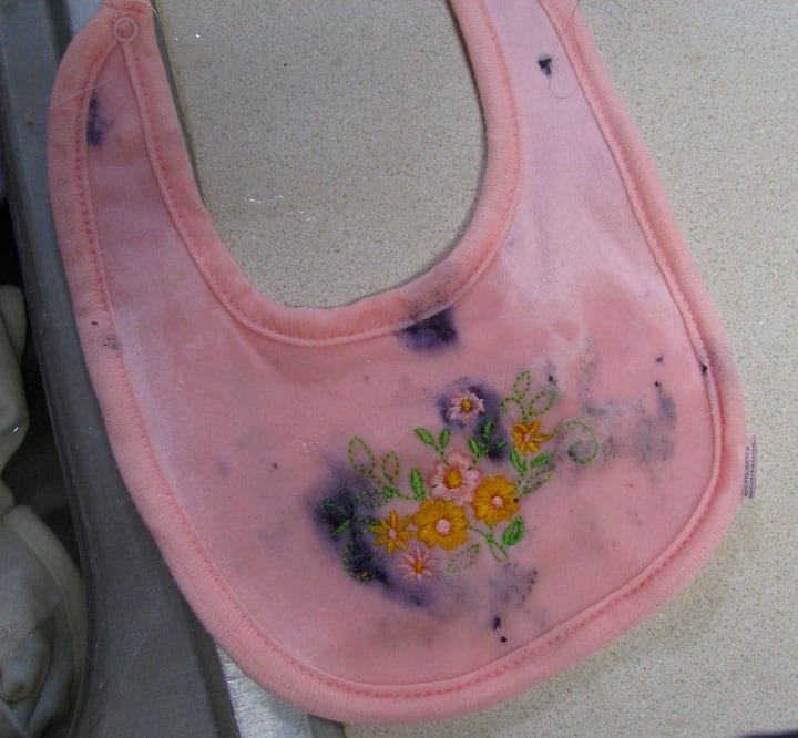 Blueberry stains