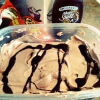 Creamy Peanut Butter Nutella Ice Cream