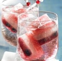 Patriotic Coolers with Red, White and Blue Ice Cubes