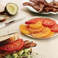 Bacon, Avocado, and Tomato Sandwich