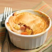Chicken Potpies with Ham