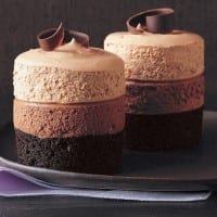 Triple-Chocolate Mousse Cake