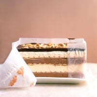 Black and White Peanut Bar Ice Cream Cake