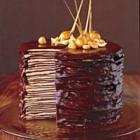 Dark Chocolate Crepe Cake
