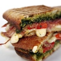 Prosciutto and Pesto Panini