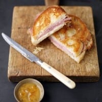 Ham and Manchego Panini with Dipping Sauce