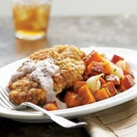 Country-Fried Steak with Cornmeal Gravy