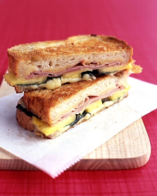 Grilled Ham and Cheese with Pineapple