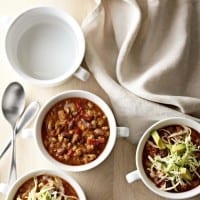 Turkey, Two-Bean and Sweet Potato Chili