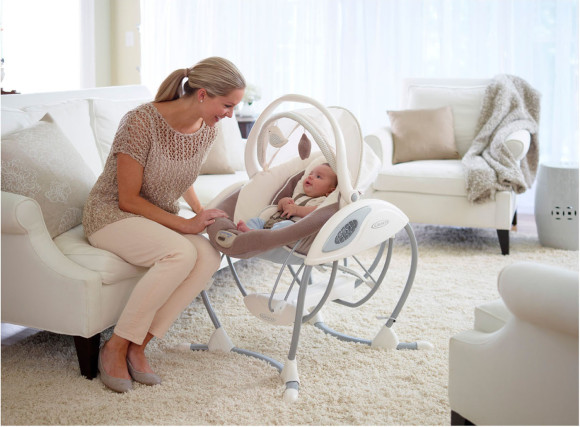 The Graco Glider family of swings aims to reinvent the swing category through the first introduction of the gliding motion into a baby swing.