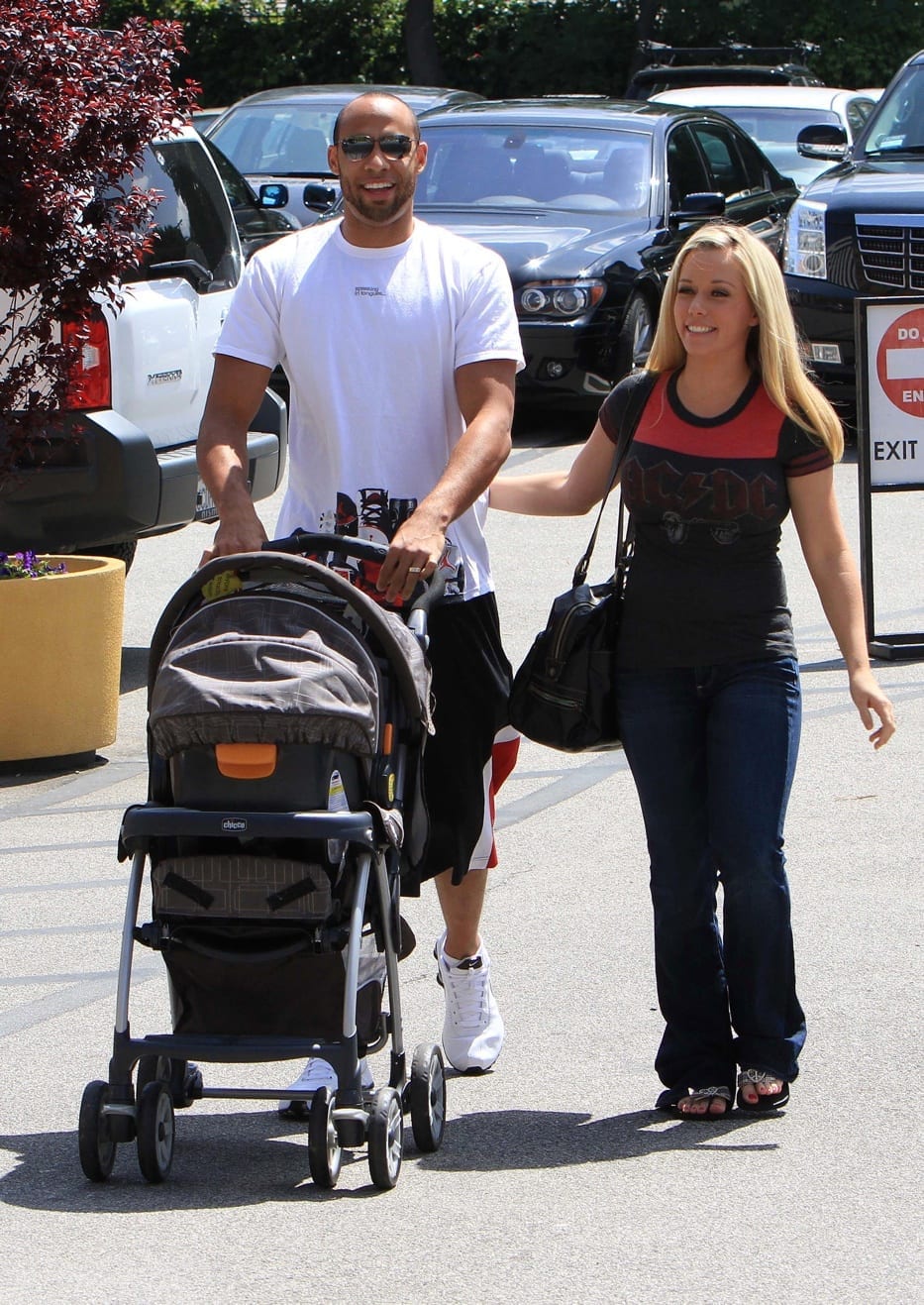 Kendra Wilkinson and Hank Baskett take little Hank to the doctors