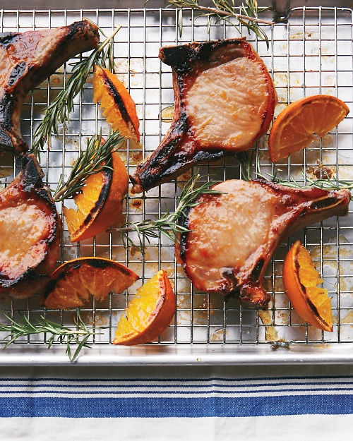Orange and Honey Glazed Pork Chops