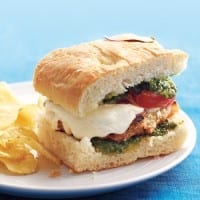 Pesto Chicken Burgers
