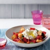 Tomato Panzanella with Ricotta