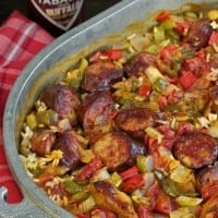 Buffalo Chicken & Sausage Jambalaya
