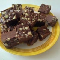 2-Ingredient Mint Fudge (that melts in your mouth)