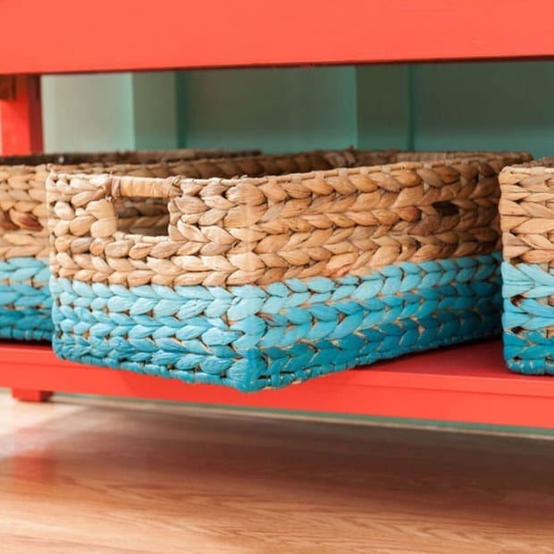 DIY Ombre' Painted Basket Modern Day Moms