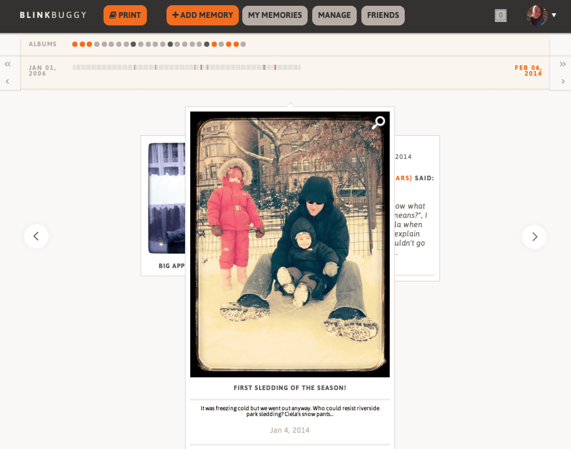 Screen Shot first sledding of season