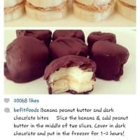 Dark Chocolate Banana & Peanut Butter Bites