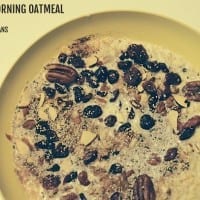 Hearty Morning Oatmeal with Fruit, Nuts & Chia Seeds