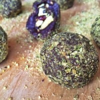 Rich Chocolate Pistachio Chewy Bite Truffles