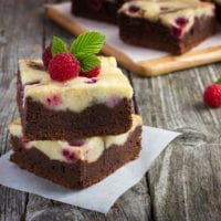 Black-and-White Cheesecake Squares