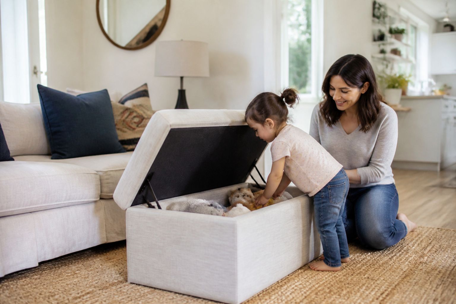 Convertible Storage Ottoman