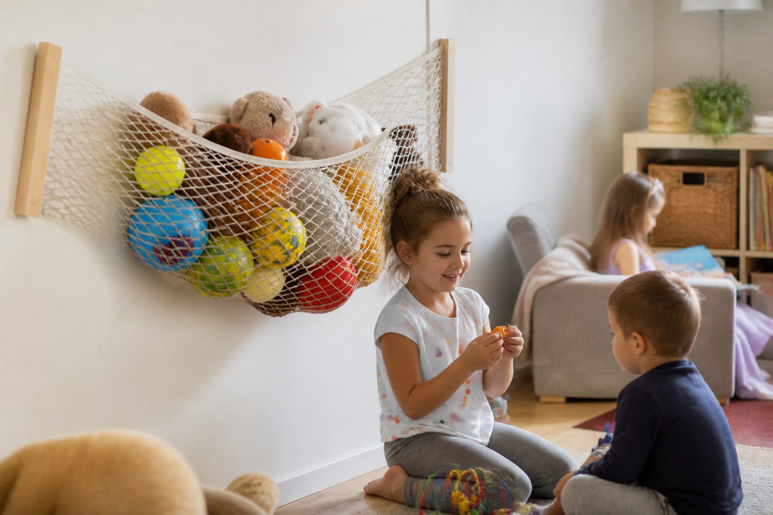 Wall-Mounted Toy Nets