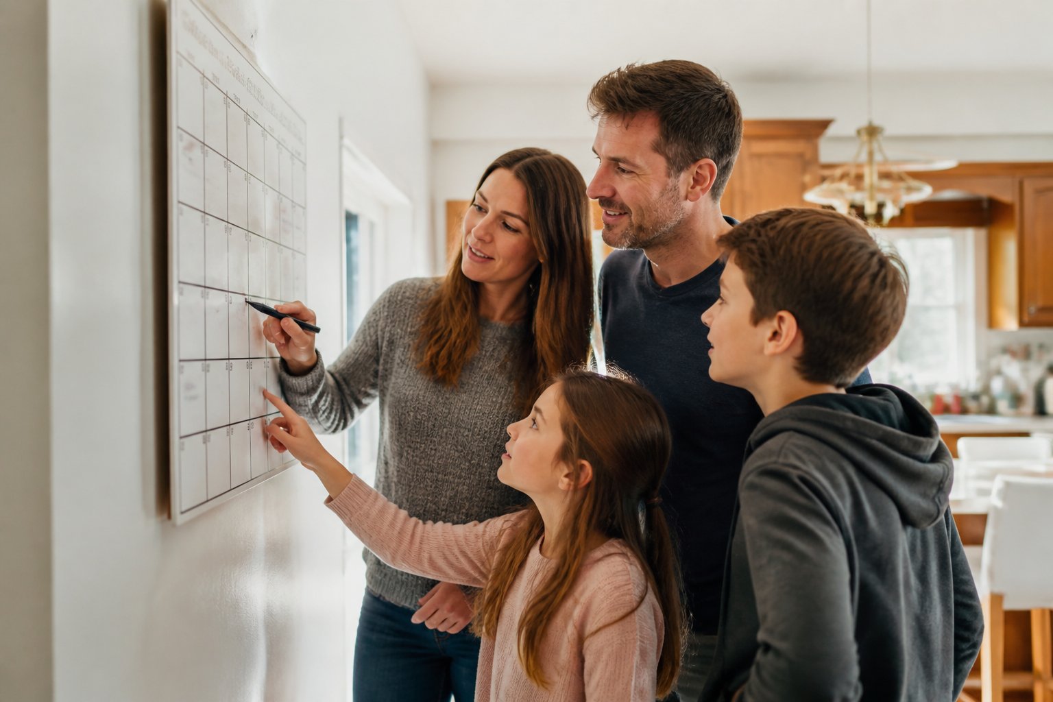 Keep a Shared Family Calendar Visible